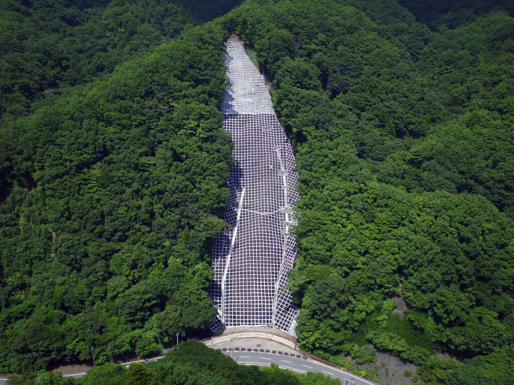 法面保護工事後