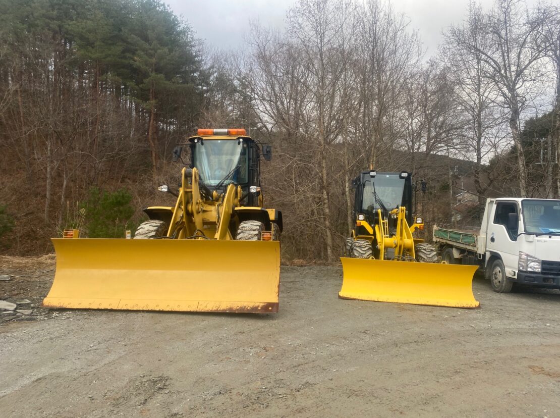 除雪車2台