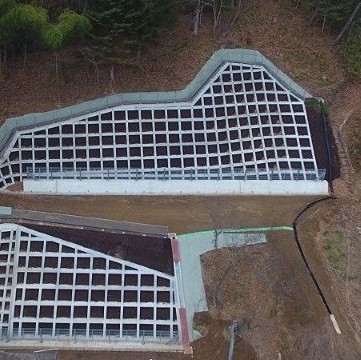 法面保護工事の写真