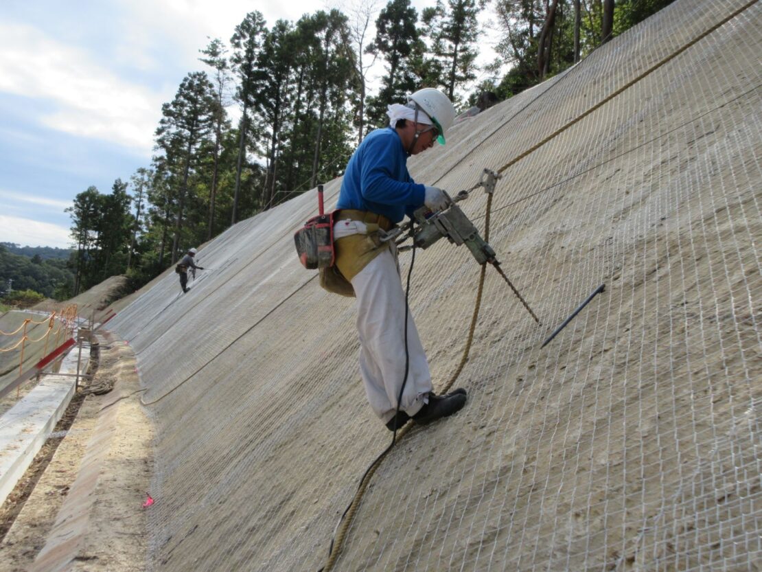 ラス金網張りの様子