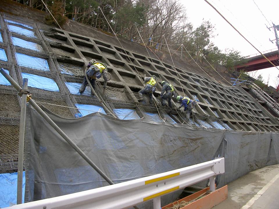 当社施工 法面保護工事